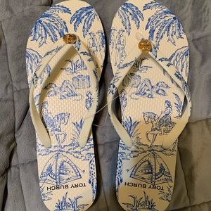 Never worn - Tory Burch Flip Flops